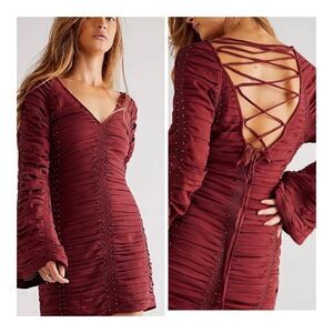 NWT Free People 
Western Romance Mini Dress size 4
New With Tag 
Retail $448